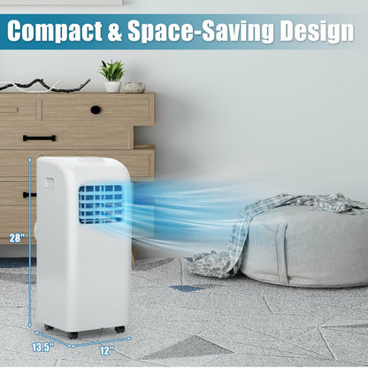 8000 BTU(Ashrae) Portable Air Conditioner with Dehumidifier Function