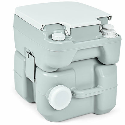 Commode portative de 5,3 gallons 20 L pour camping-car, intérieur et extérieur