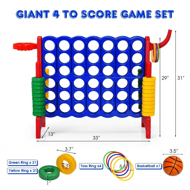 2.5ft 4-to-Score Giant Game Set