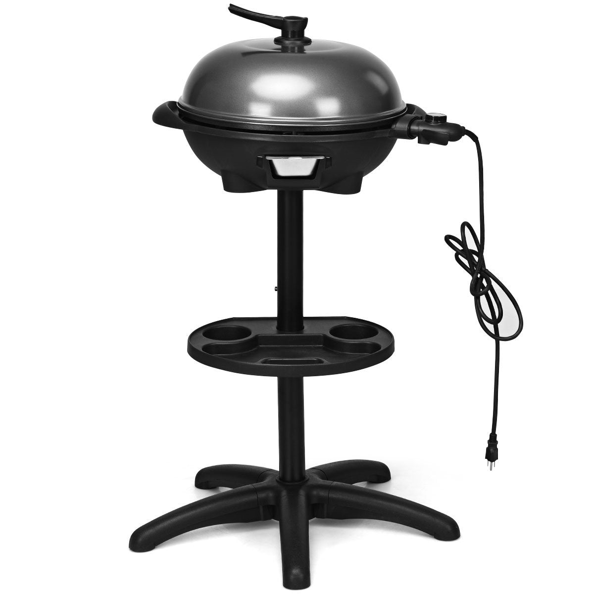 Barbecue électrique d'extérieur de 1 350 W avec support amovible