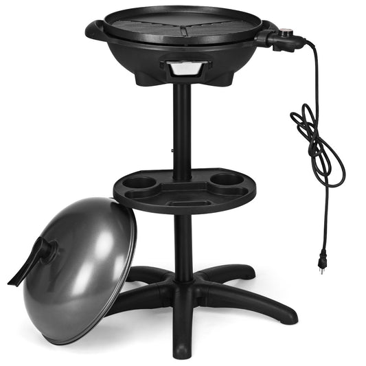 Barbecue électrique d'extérieur de 1 350 W avec support amovible