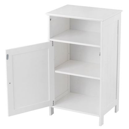 Bathroom Freestanding  Adjustable Shelf Floor Storage Cabinet