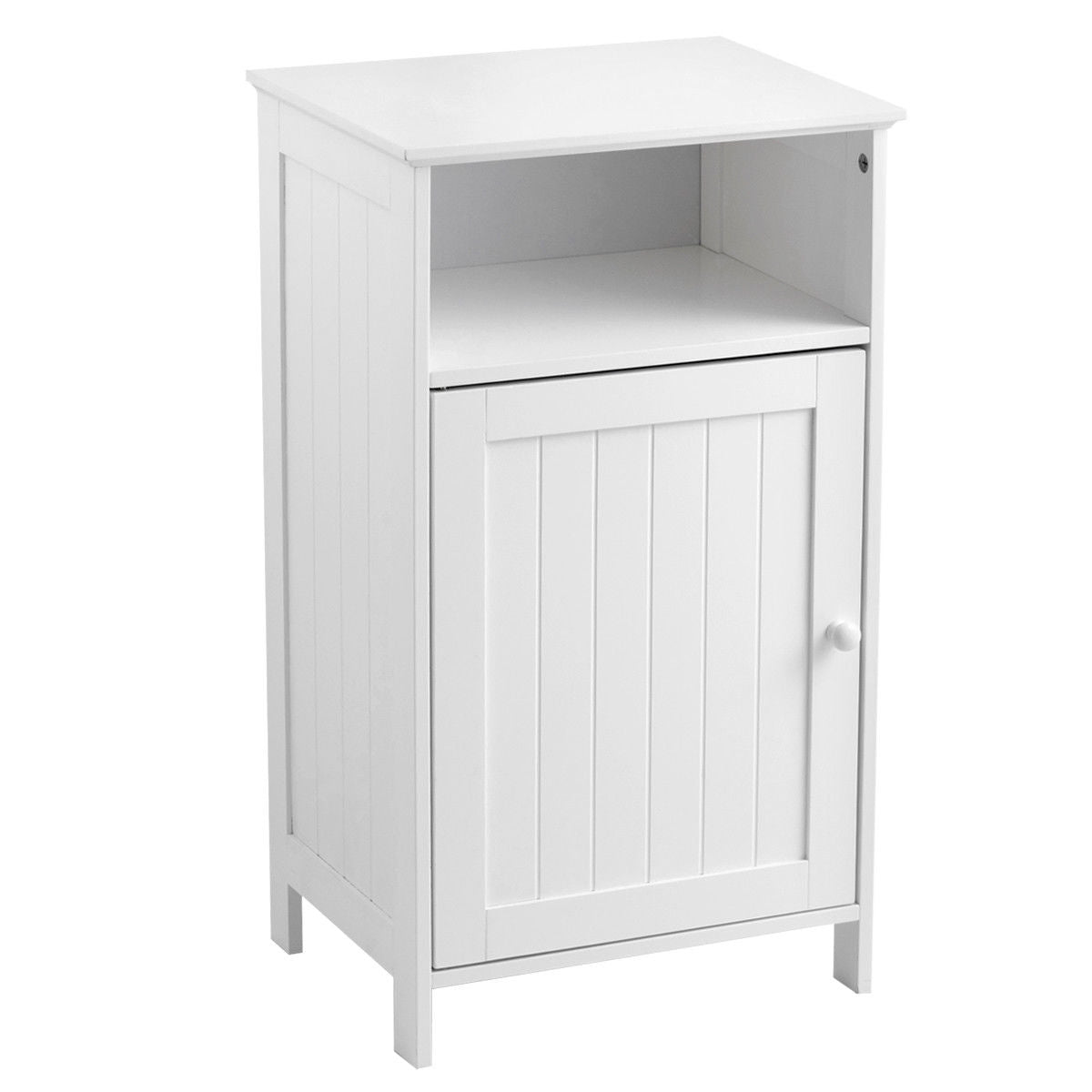 Bathroom Freestanding  Adjustable Shelf Floor Storage Cabinet