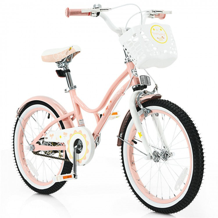 18 Inch Kids Adjustable Bike Toddlers with Training Wheels