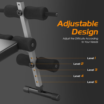 Adjustable Arc-Shaped Decline Sit up Bench