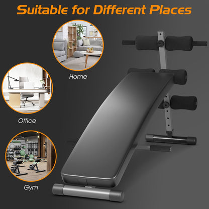 Adjustable Arc-Shaped Decline Sit up Bench