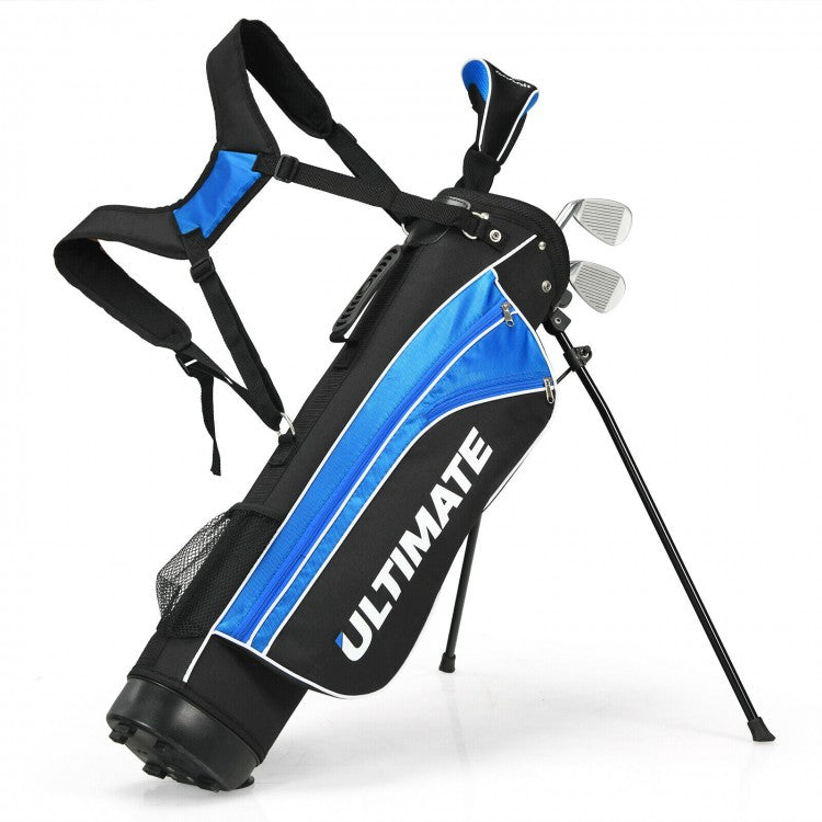 Ensemble de 5 clubs de golf junior portables Ultimate de 31 pouces pour enfants de 8 ans et plus