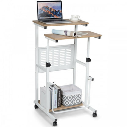 Standing Desk for Small Space Sit Stand Desk with Height Adjustable Desktop