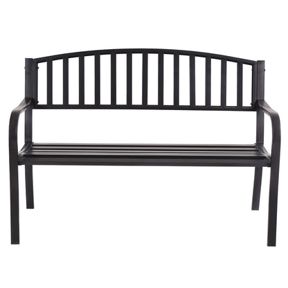 50 Inch Patio Garden Bench Loveseats for Outdoor