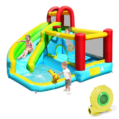 Inflatable Bounce House Water Slide Jump Bouncer without Blower