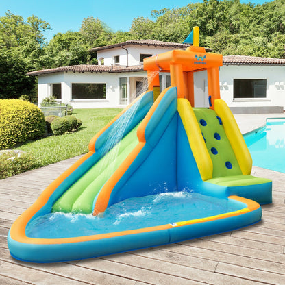 Toboggan aquatique gonflable pour enfants avec souffleur de 740 W