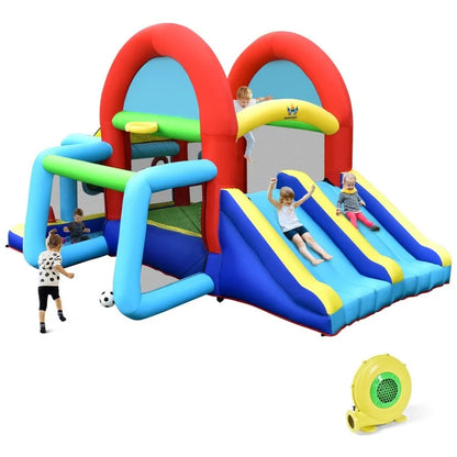 Inflatable Bounce House Water Slide Jump Bouncer without Blower