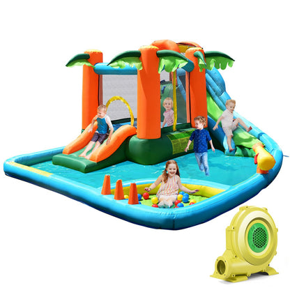 Toboggan aquatique gonflable pour enfants avec souffleur