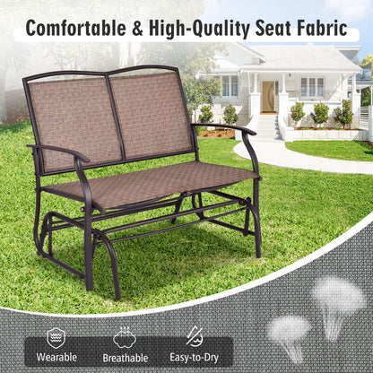 Iron Patio Rocking Chair for Outdoor Backyard and Lawn