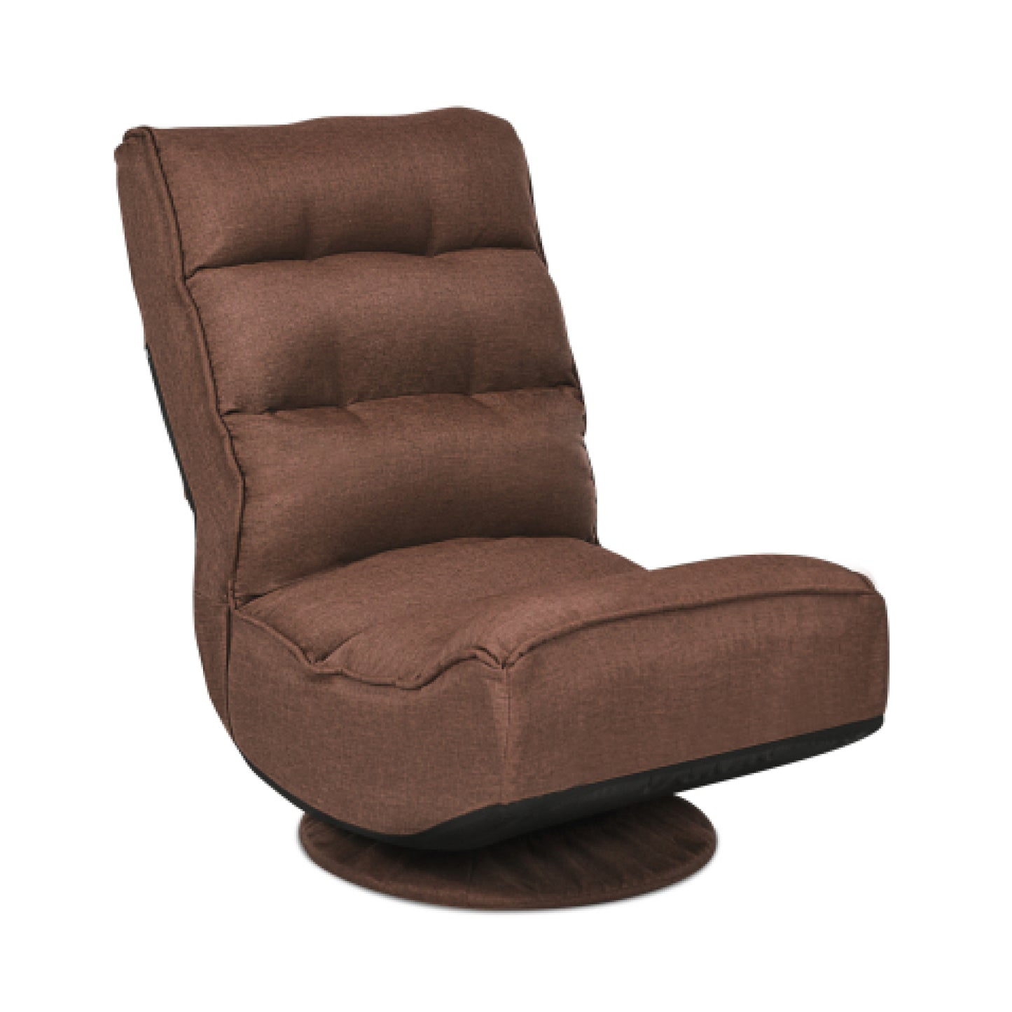 5-Position Folding Floor Gaming Chair with Tufted Back Support