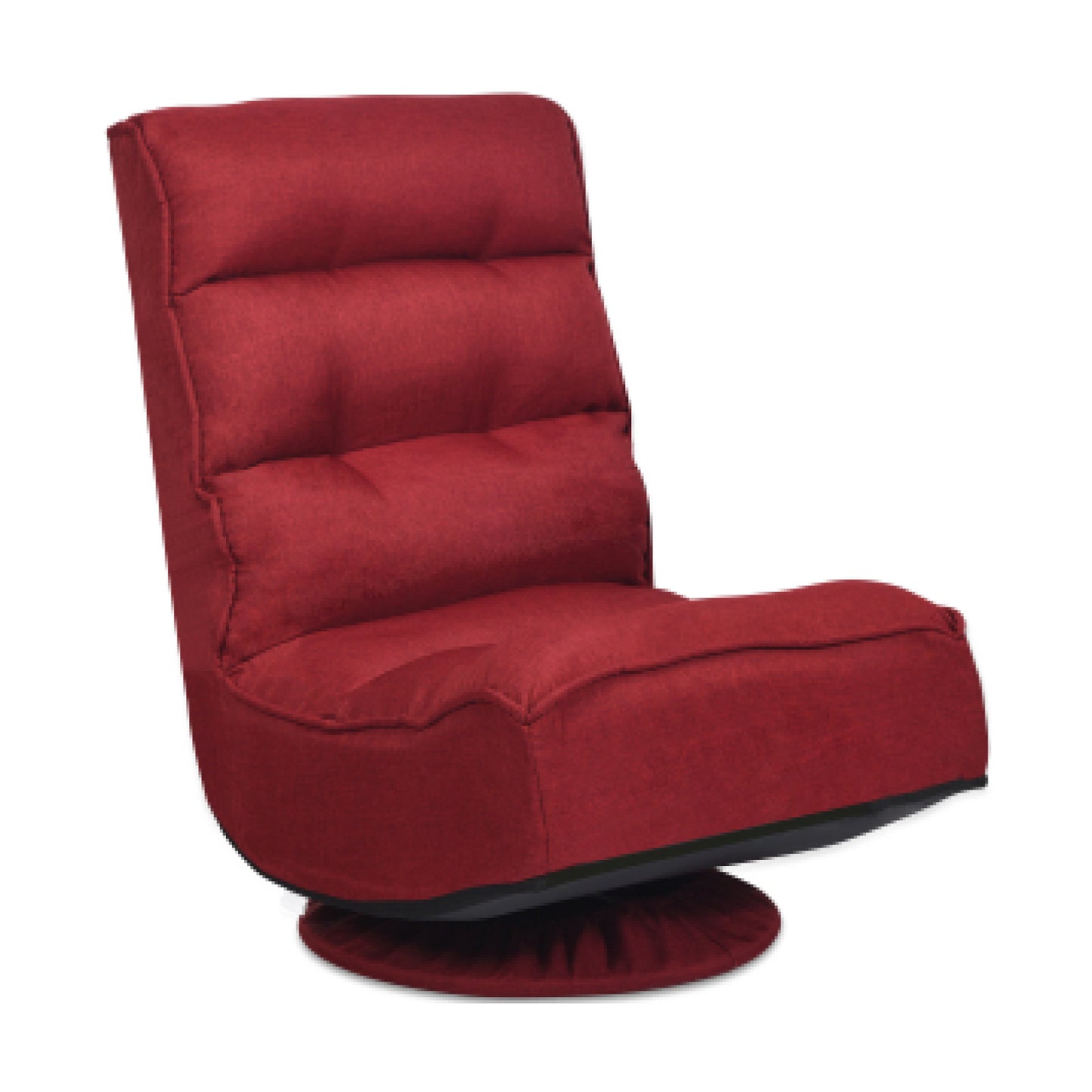 5-Position Folding Floor Gaming Chair with Tufted Back Support