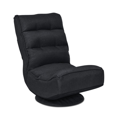 Chaise de jeu pliable à 5 positions avec support dorsal touffeté