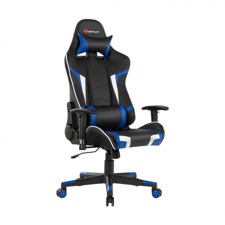 Fauteuil de jeu inclinable et pivotant avec massage et support lombaire