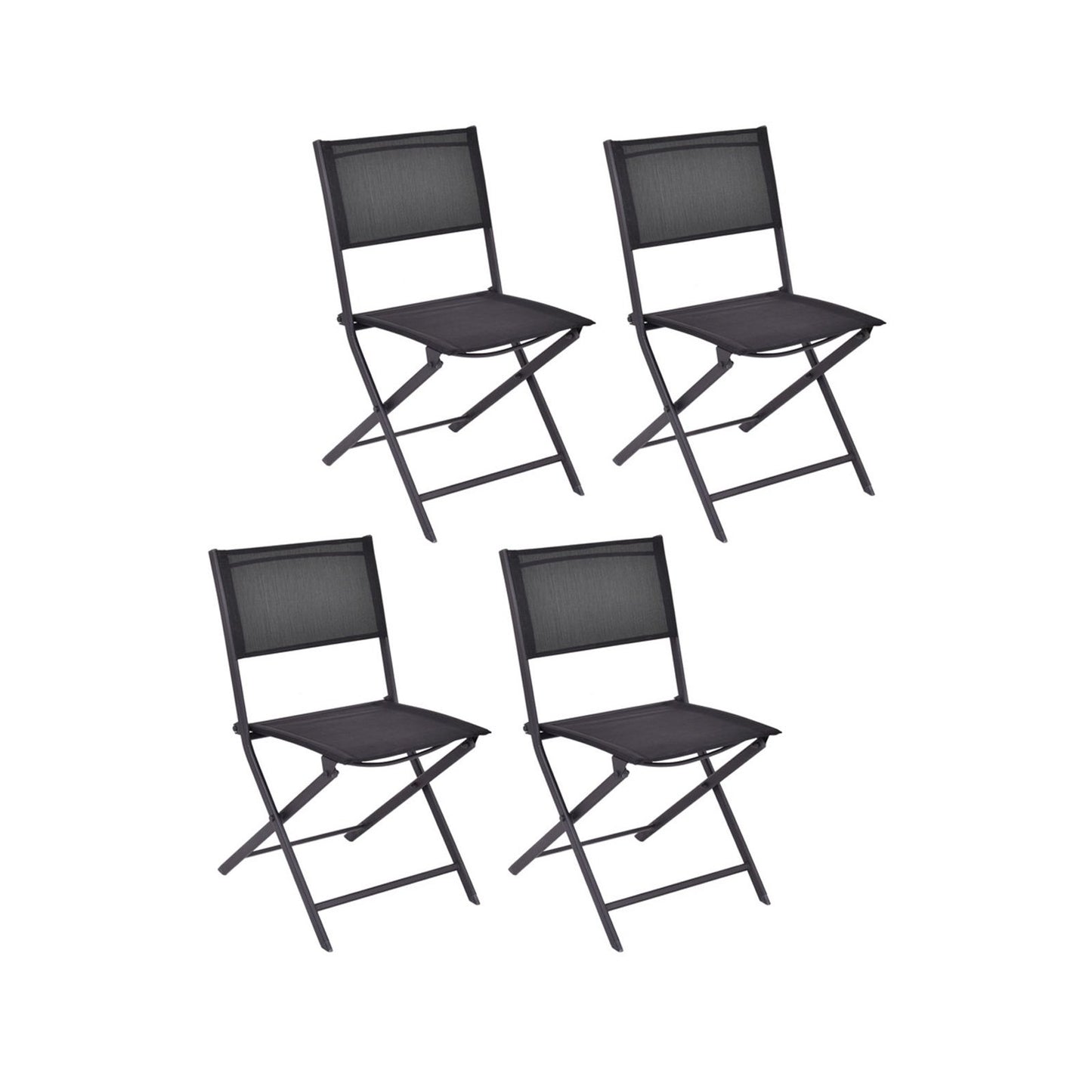 Outdoor Patio Folding Chairs Set of 4