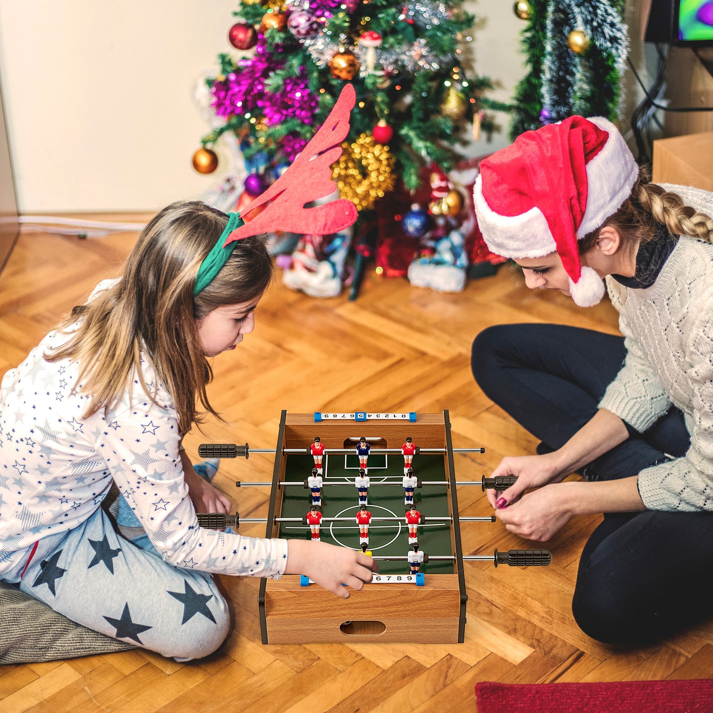 20 Inch Foosball Table Mini Tabletop Soccer Game