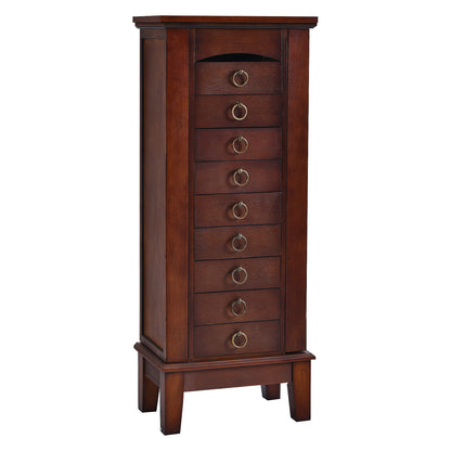 Armoire de rangement à bijoux de grande capacité avec 9 tiroirs