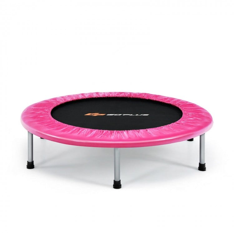 36 Inch Kids Trampoline Mini Rebounder with Full Covered Handrail