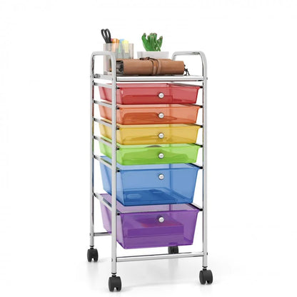 6 Drawers Rolling Storage Cart Organizer