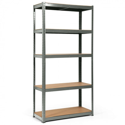 72 Inch Storage Rack with 5 Adjustable Shelves for Books Kitchenware