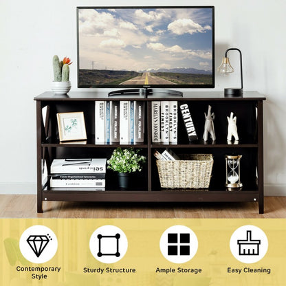 Wooden TV Stand Entertainment Media Center