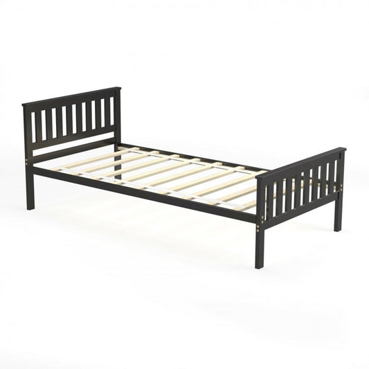 Lit plateforme en bois pour lit simple/double/queen size avec tête de lit