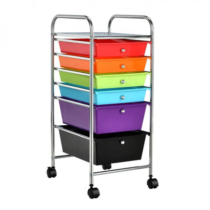 6 Drawers Rolling Storage Cart Organizer