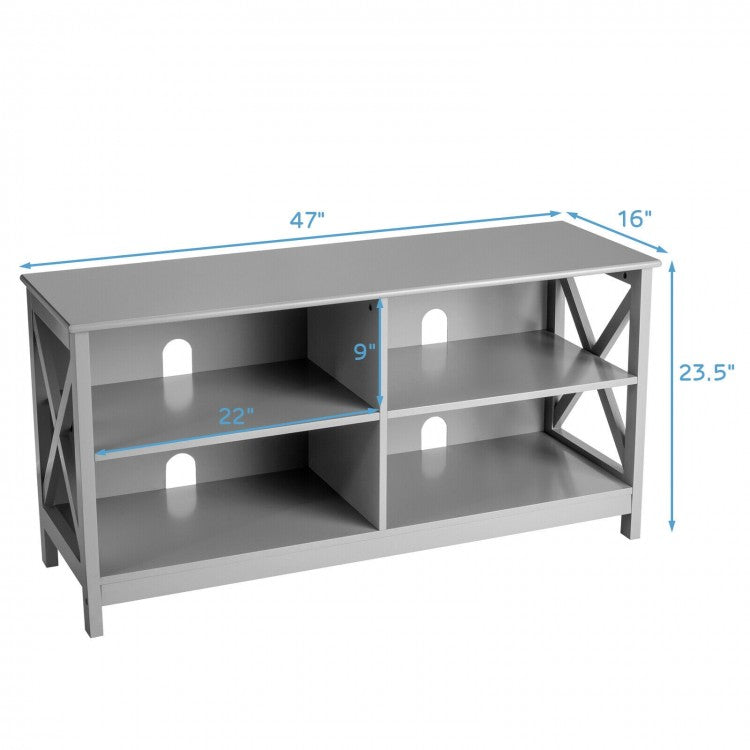 Wooden TV Stand Entertainment Media Center