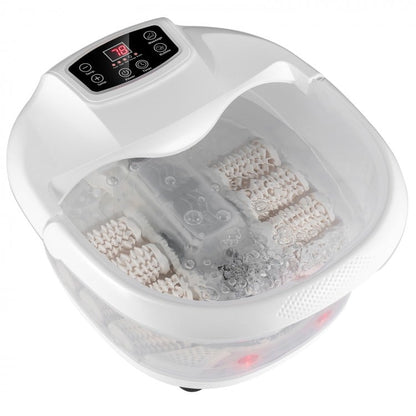 Foot Spa Tub with Bubbles and Electric Massage Rollers for Home Use