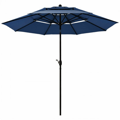 Parasol d'extérieur à 3 niveaux de 10 pieds avec double ventilation