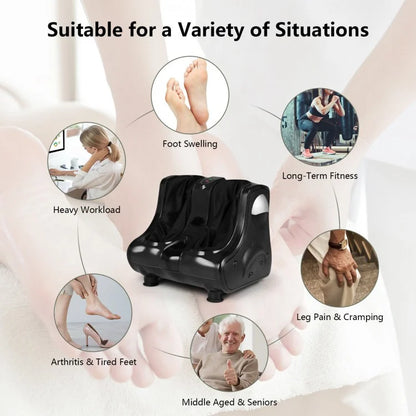 Appareil de massage des pieds chauffant par vibration et pétrissage Shiatsu