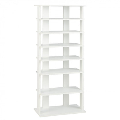 7 Tiers Vertical Shoe Rack for Front Door-White