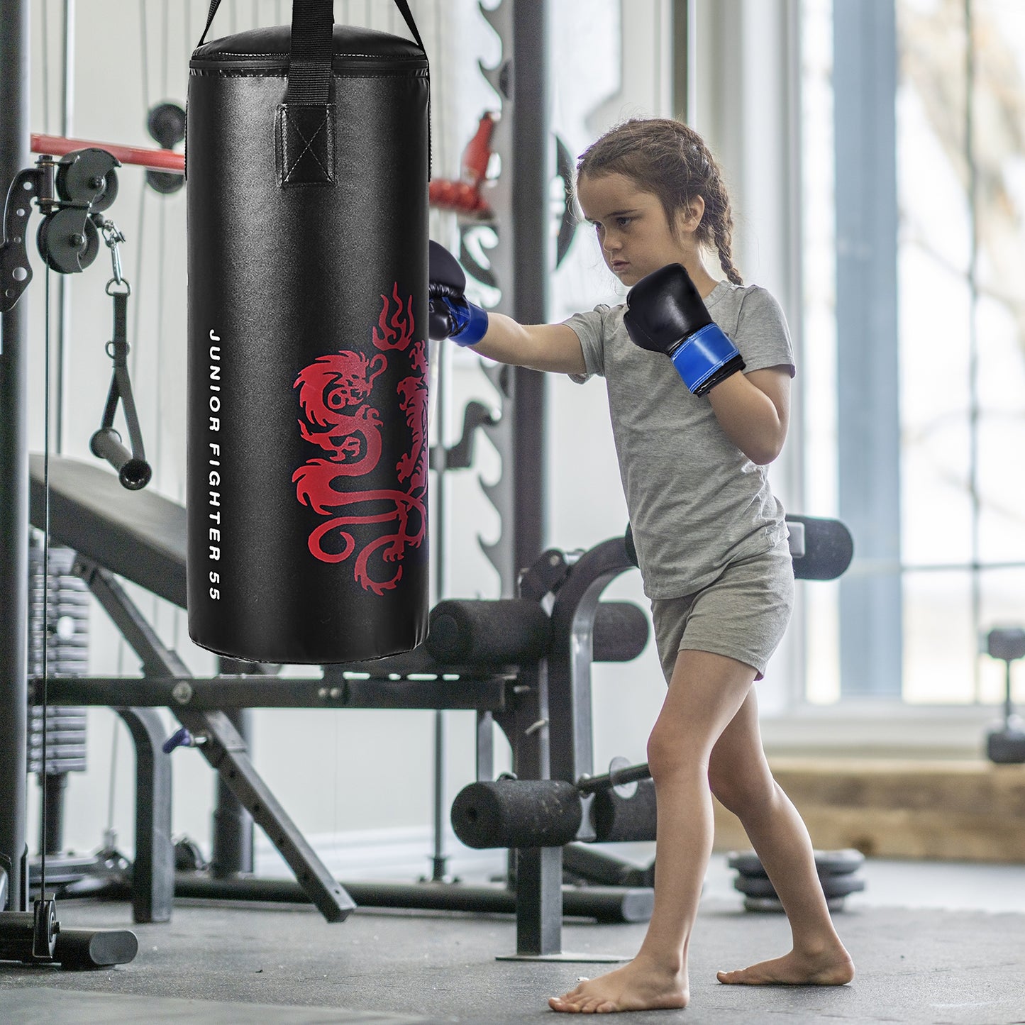 Ensemble de boxe avec corde à sauter et gants pour enfants de 2 pieds