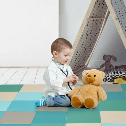 Tapis de jeu en mousse pour tout-petits de 58 pouces Tapis de sol d'activité pliable pour bébé