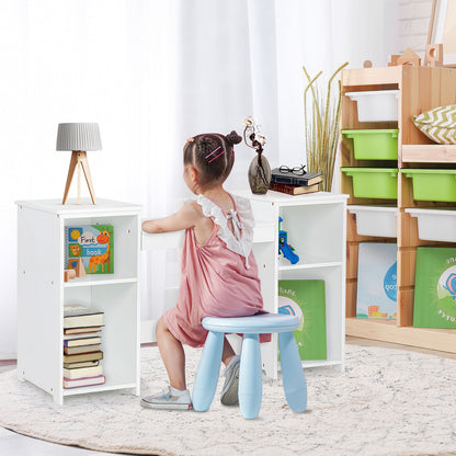 Ensemble de coiffeuse et miroir pliable en trois parties pour enfants