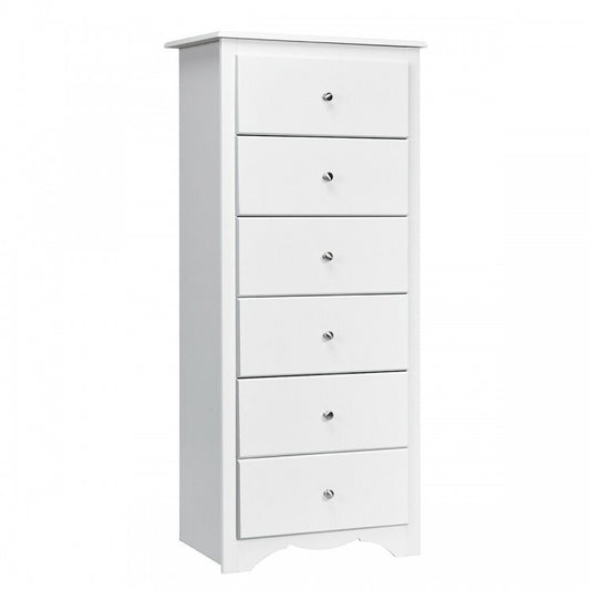 6 Drawers Chest Dresser Clothes Storage Bedroom Furniture Cabinet