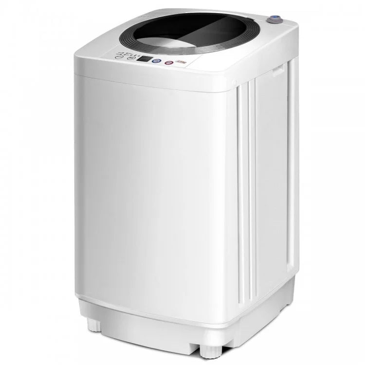 7.7 lbs Portable Automatic Laundry Washing Machine with Drain Pump