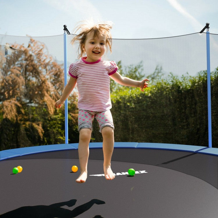 15 Feet Outdoor Bounce Trampoline with Safety Enclosure Net