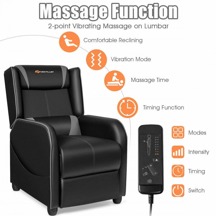 Fauteuil inclinable de massage et de jeu à domicile