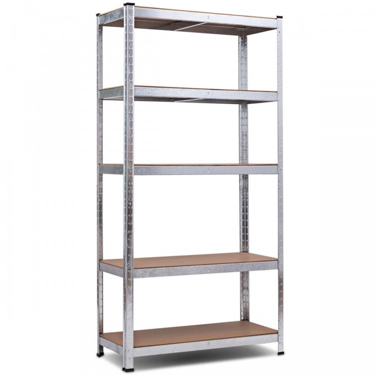 72 Inch Storage Rack with 5 Adjustable Shelves for Books Kitchenware