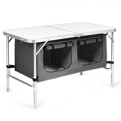 Height Adjustable Folding Camping  Table