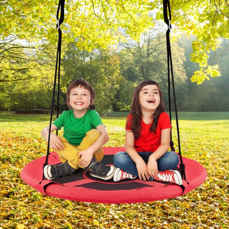 2-in-1 40 Inch Kids Hanging Chair Detachable Swing Tent Set