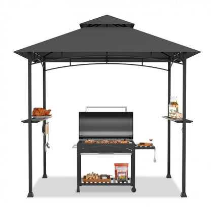 8 x 5 Feet Outdoor Barbecue Grill Gazebo Canopy Tent BBQ Shelter