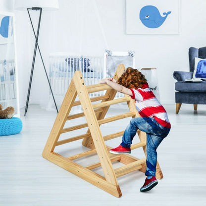 Triangle d'escalade en bois pour l'entraînement des tout-petits