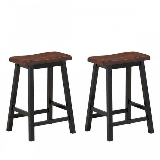 Ensemble de 2 tabourets de bar pour cuisine, salle à manger et salle à manger, hauteur de 24 pouces