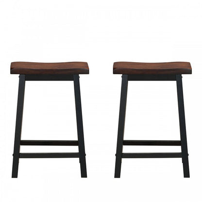 Ensemble de 2 tabourets de bar pour cuisine, salle à manger et salle à manger, hauteur de 24 pouces